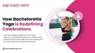 How Bachelorette Yoga Is Redefining Celebrations