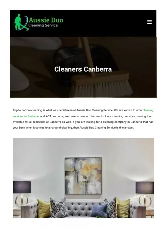House cleaning Canberra