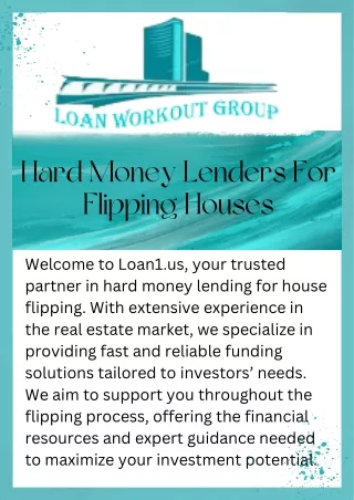 Investment Potential with Hard Money Lenders for Flipping Houses