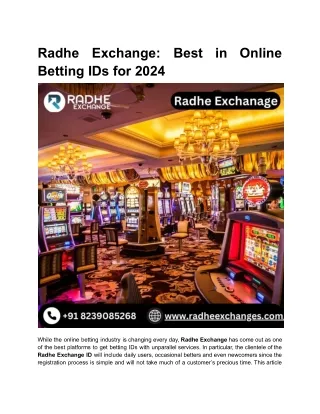 radhe betting ids for 2024