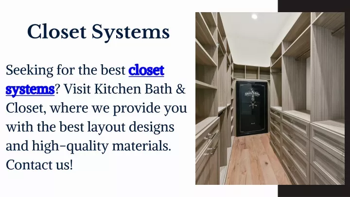 closet systems