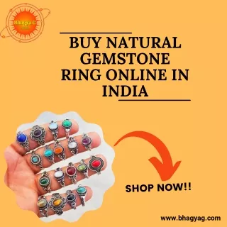 Buy Natural Gemstone Ring Online in India