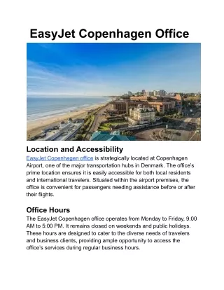 EasyJet Copenhagen office,