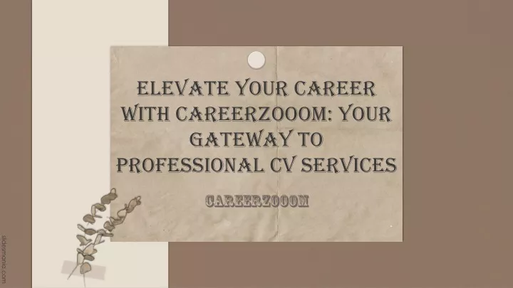 elevate your career with careerzooom your gateway to professional cv services