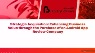 BUY ANDROID APP REVIEW COMPANY