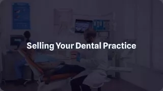 Dental Practice Seller Services