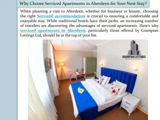 Why Choose Serviced Apartments in Aberdeen for Your Next Stay?