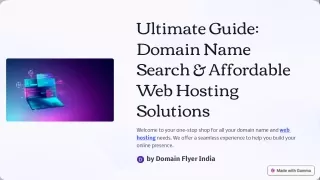 Ultimate Guide: Domain Name Search & Affordable Web Hosting Solutions