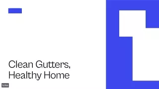 Clean Gutters, Healthy Home