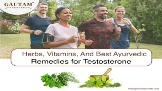 Herbs Vitamins and Best Ayurvedic Remedies for Testosterone