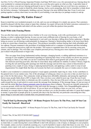 just how to fix a wood fencing important pointers