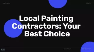 Local Painting Contractors_ Your Best Choice