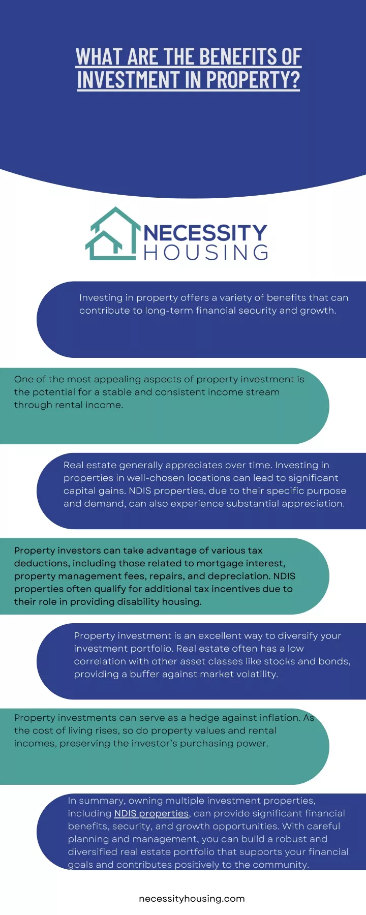 what are the benefits of investment in property