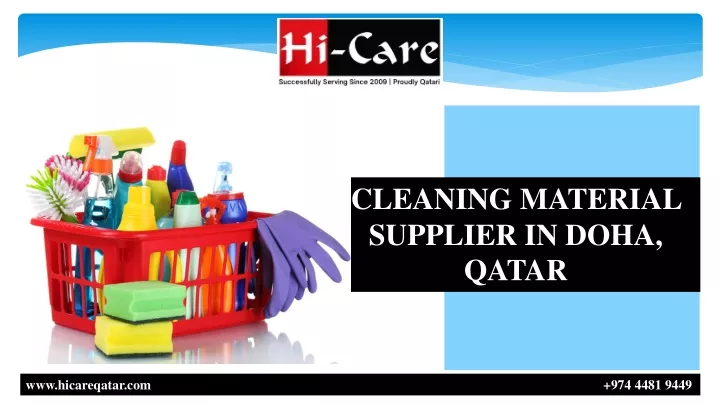 cleaning material supplier in doha qatar