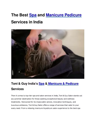 The Best Spa and Salon Services in India