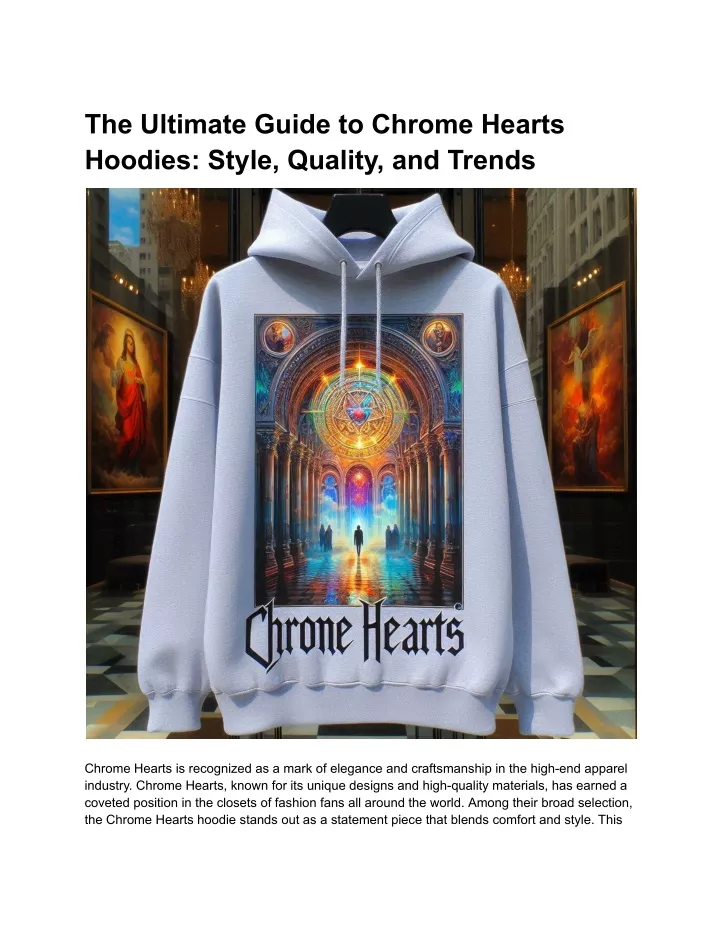 the ultimate guide to chrome hearts hoodies style