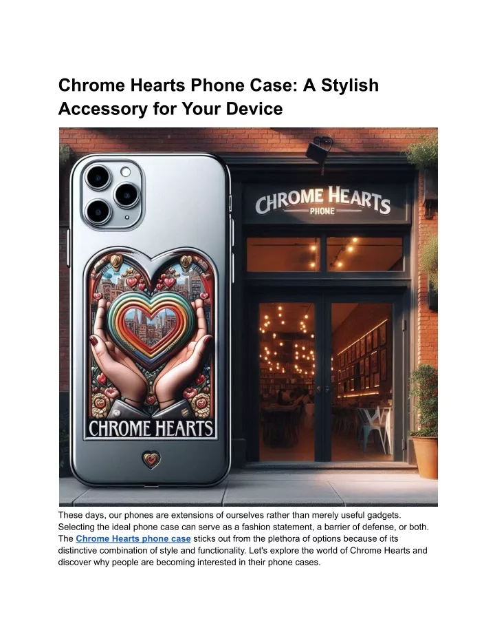 chrome hearts phone case a stylish accessory