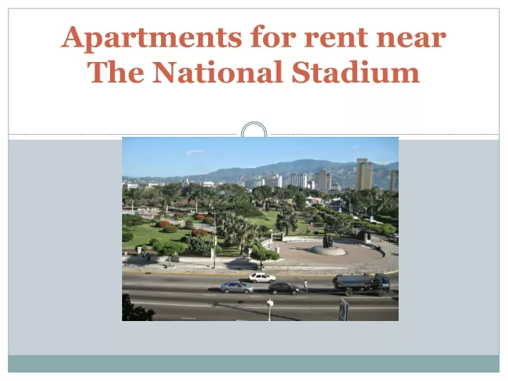 apartments for rent near the national stadium