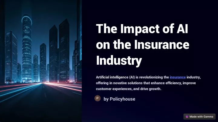 the impact of ai on the insurance industry