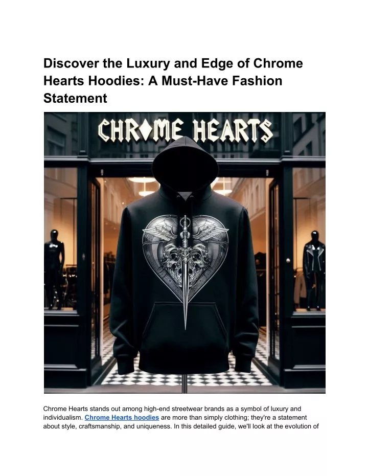 discover the luxury and edge of chrome hearts