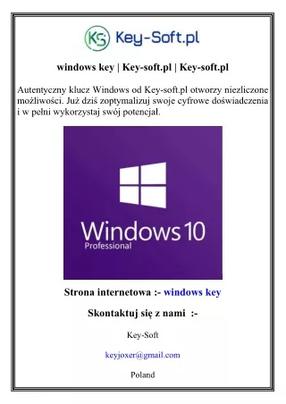 windows key key soft pl key soft pl