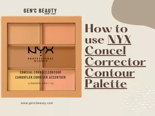 How to use NYX Concel Corrector Contour Palette