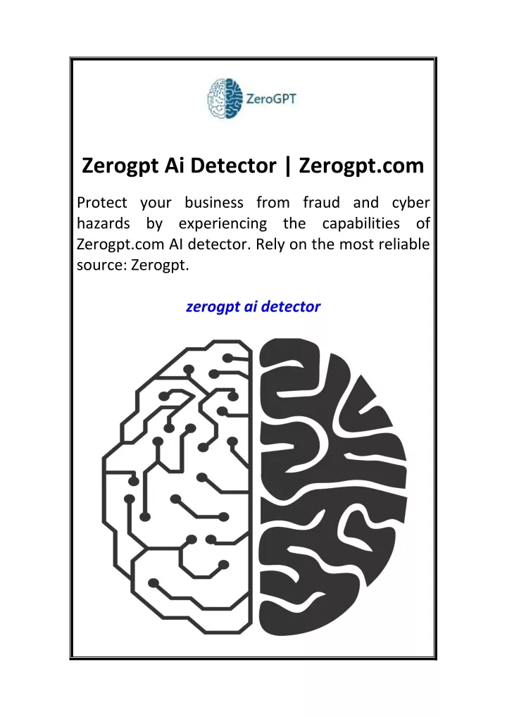 zerogpt ai detector zerogpt com