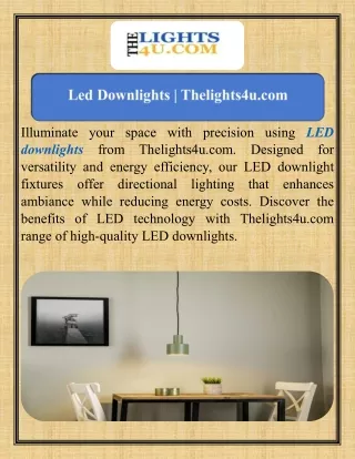 Led Downlights  Thelights4u.com