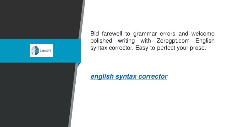 bid farewell to grammar errors and welcome