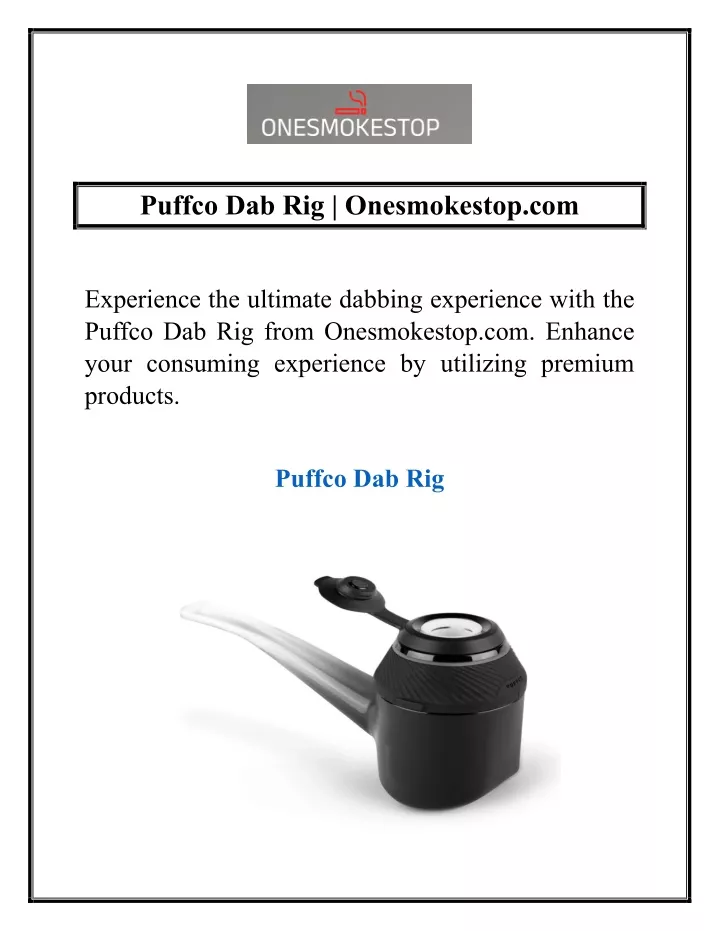 puffco dab rig onesmokestop com