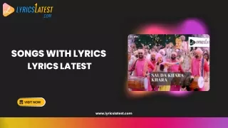 Songs with Lyrics Latest