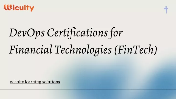 devops certifications for financial technologies