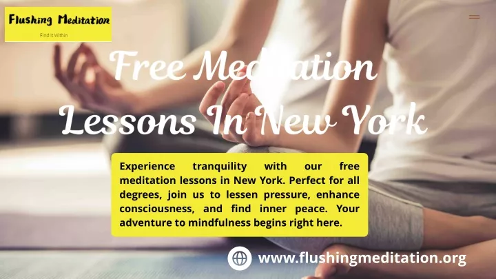 free meditation lessons in new york