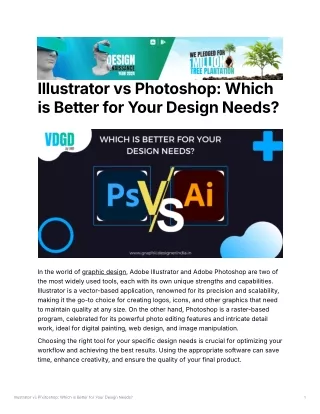 Illustrator vs Photoshop: Which is Better for Your Design Needs?