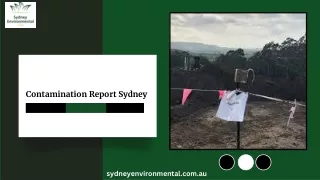 Contamination Report Sydney