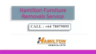 Hamilton Furniture Removals Service