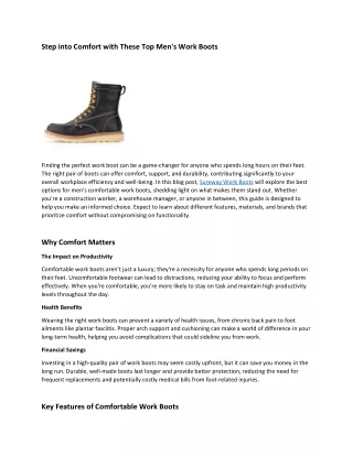 Step into Comfort with These Top Men