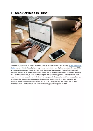 it amc services in dubai