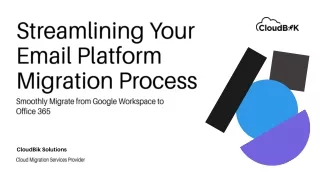 Migrate From Google Workspace to Office 365 - Cloud Migration Journey