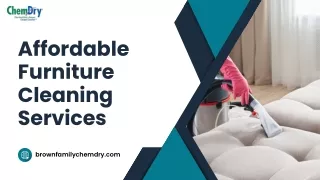 Explore Top-Quality And Affordable Furniture Cleaning Services