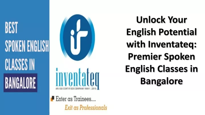 unlock your english potential with inventateq