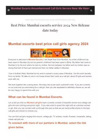 High Profile Girl Service
