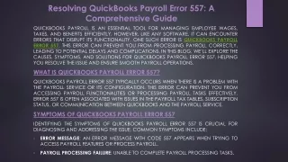 resolving quickbooks payroll error 557 a comprehensive guide