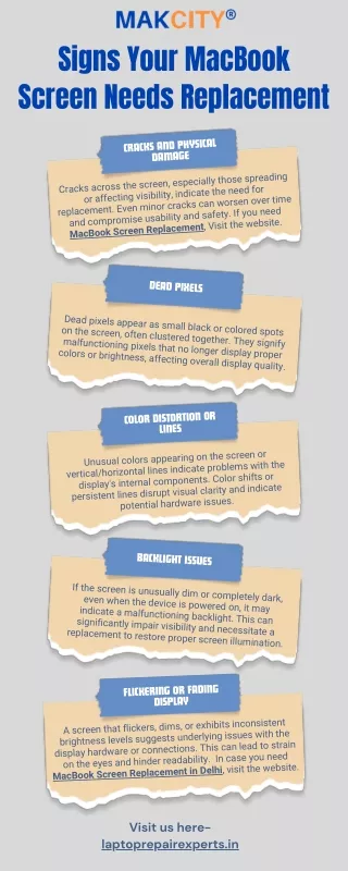 Signs Your MacBook Screen Needs Replacement