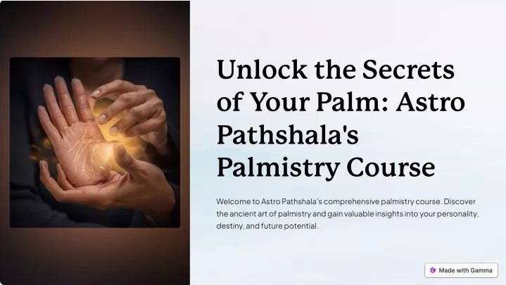 unlock the secrets of your palm astro pathshala