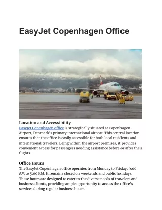 EasyJet Copenhagen Office