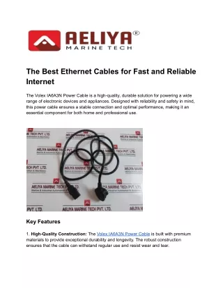 The Best Ethernet Cables for Fast and Reliable Internet