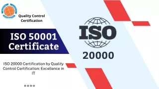 ISO 20000 Certification  |  QC Certification