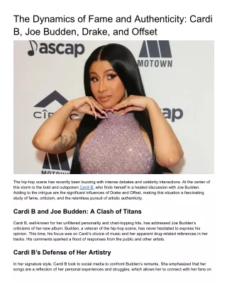 the dynamics of fame and authenticity cardi