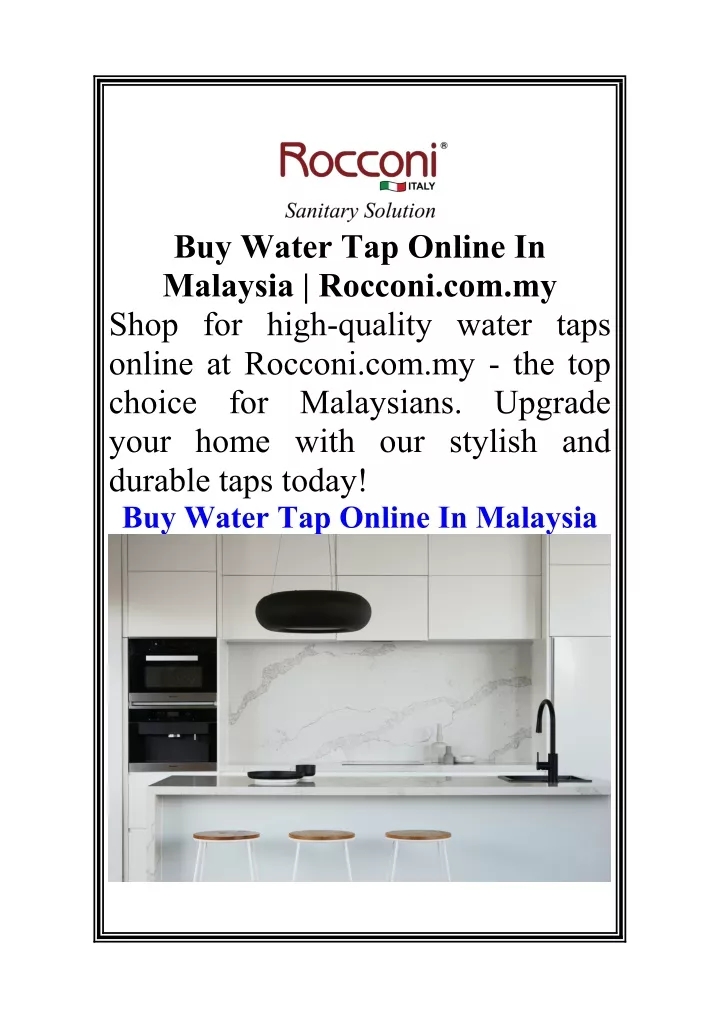 buy water tap online in malaysia rocconi